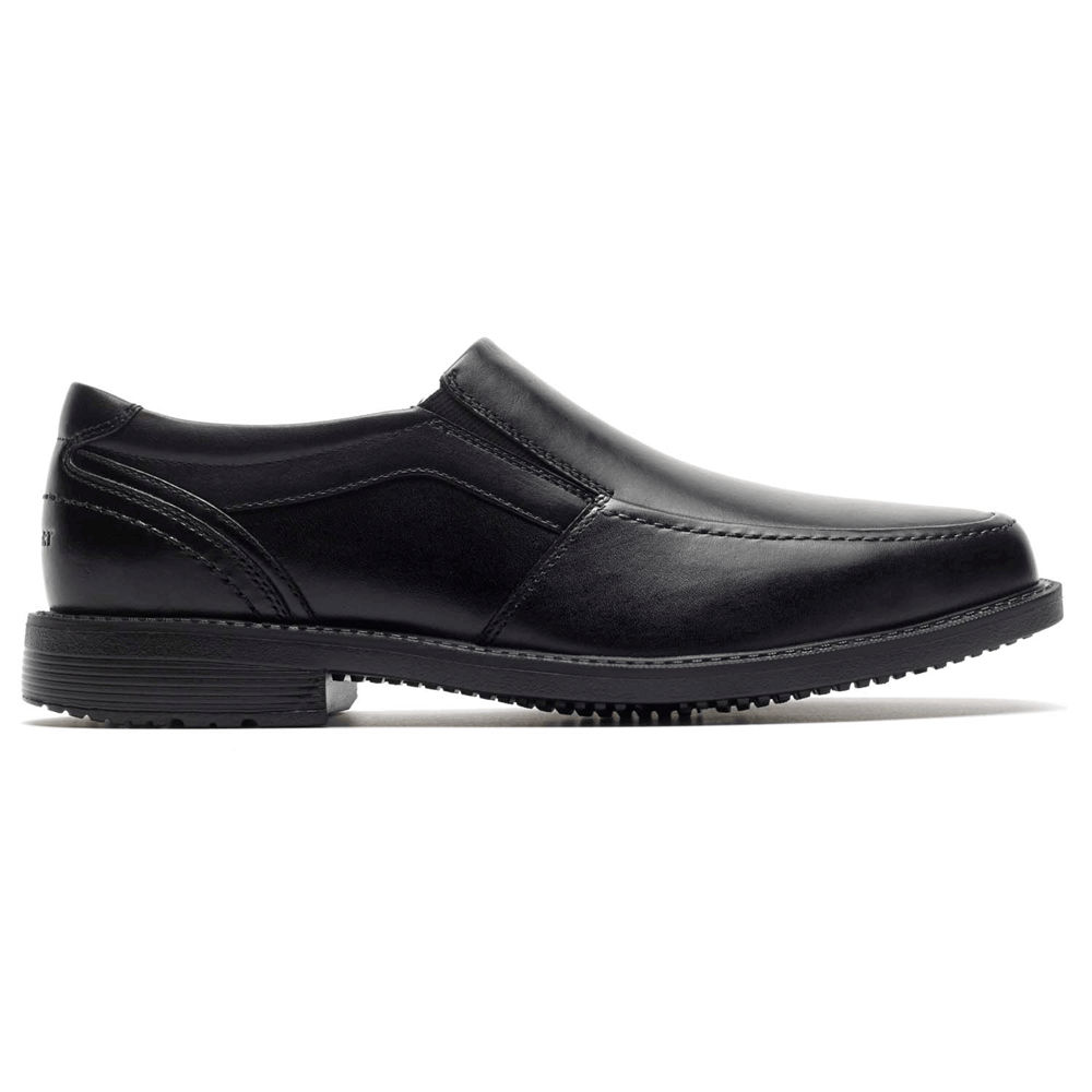 Rockport Mens Style Leader 2 Moc Toe - Slip-On Black - NUY879461